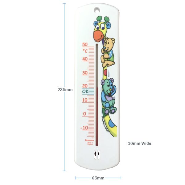 Giraffe Design Nursery Wall Thermometer