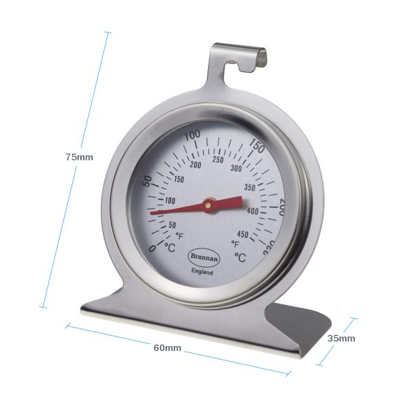 Brannan Dial Oven Thermometer - 50mm Stainless Steel