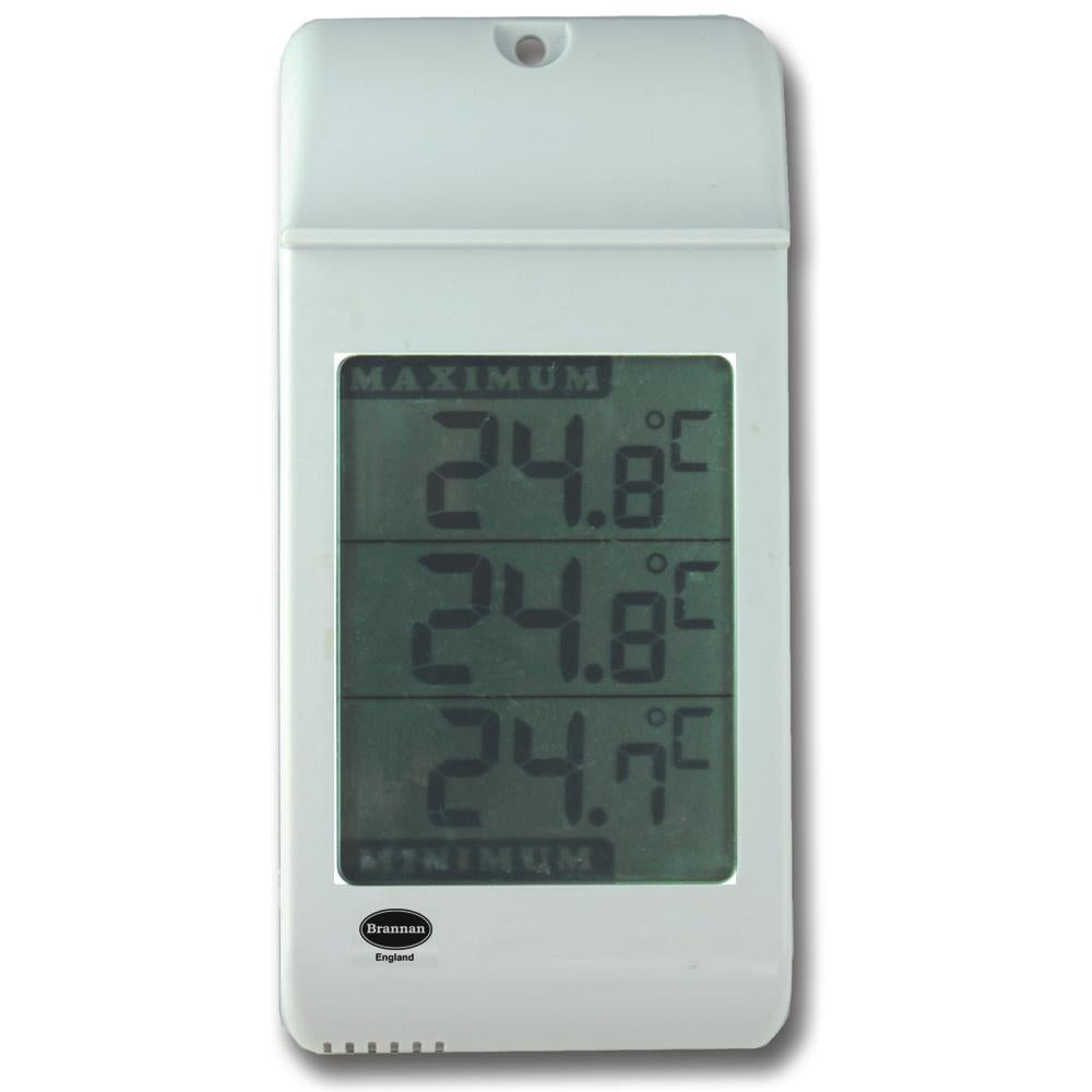 White Digital Max / Min Large Display Thermometer