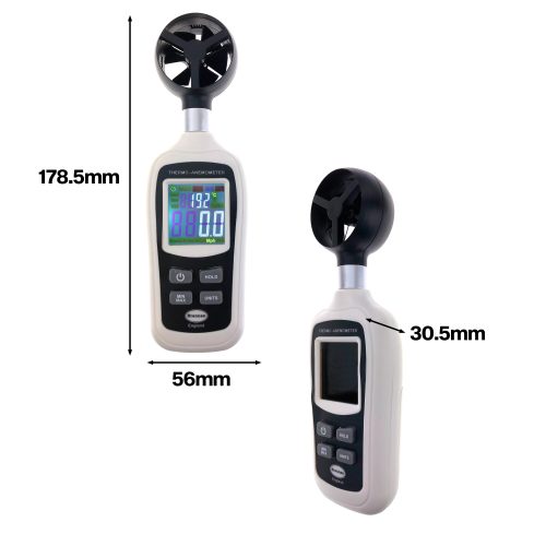Brannan Mini Thermo-Anemometer - Air Temperature Thermometer