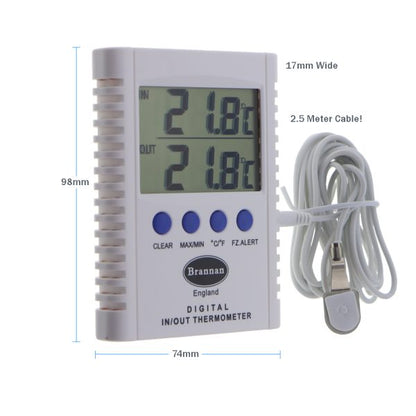 Brannan Digital Indoor/Outdoor Min/Max Thermometer