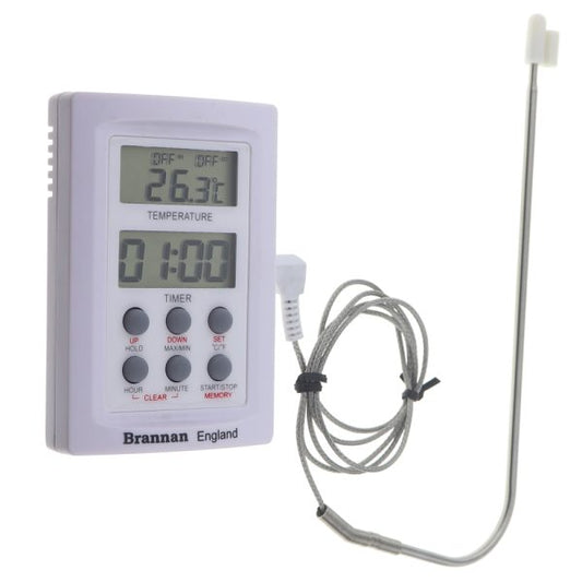 Digital Oven Thermometer with Alarm & Timer