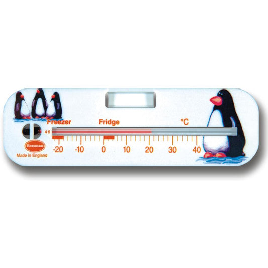 Penguin Design Fridge Freezer Thermometer