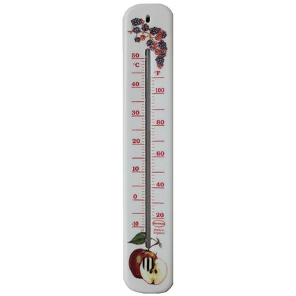 Brannan White Wall Thermometer with Fruit Design