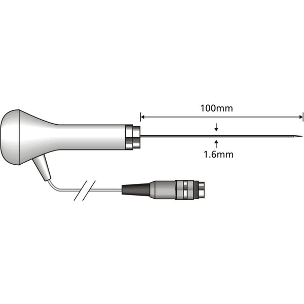 Comark Fast Response Food Penetration Probe (PX16L) – Thermometer ...