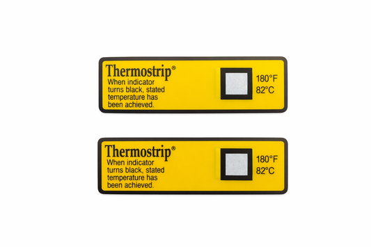 Thermostrip® Dishwasher Temperature Testing Strip Single Temperature Point