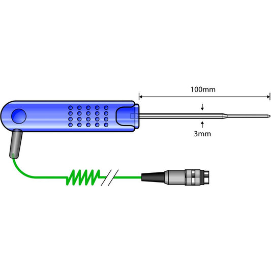 Comark  Thin Tip Penetration Probe - Type T (PT19L)