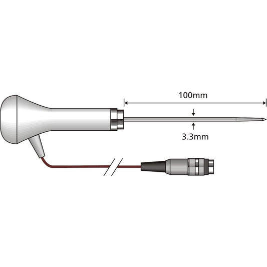 Comark Food Penetration Probe - Type T (PT24L)