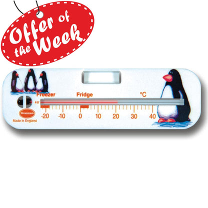Penguin Design Fridge Freezer Thermometer
