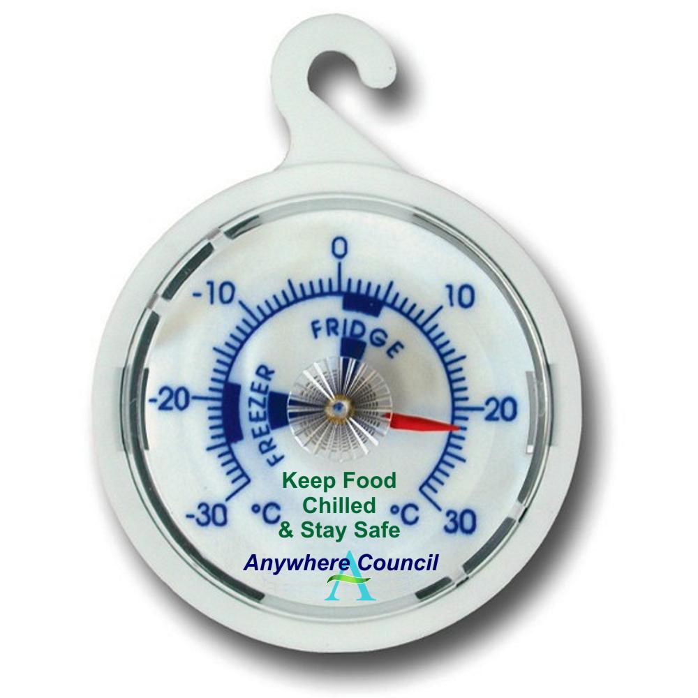 Promotional White Dial Fridge Freezer Thermometer
