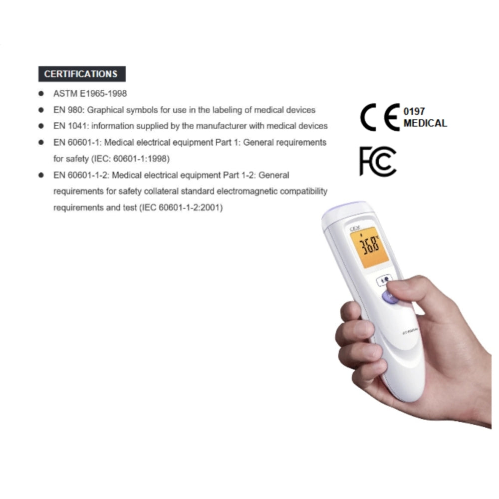 Precision Contactless Infra Red Forehead Thermometer