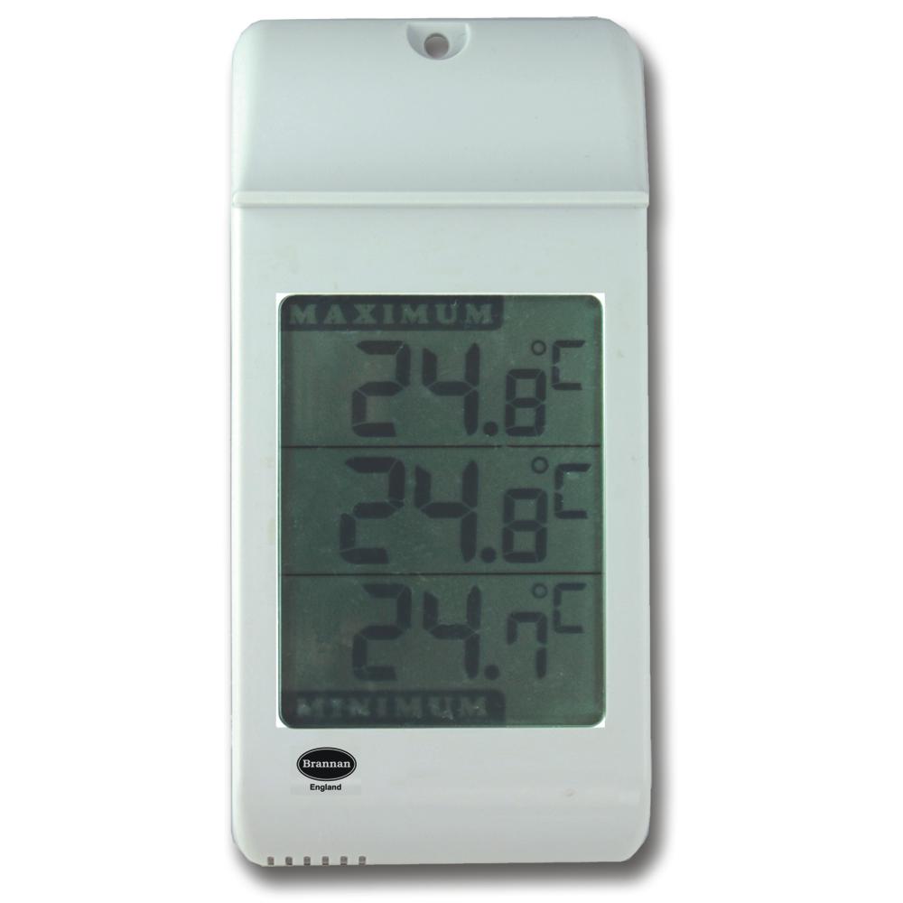 White Digital Max / Min Large Display Thermometer